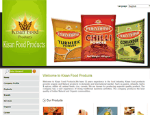 Tablet Screenshot of kisanfood.com